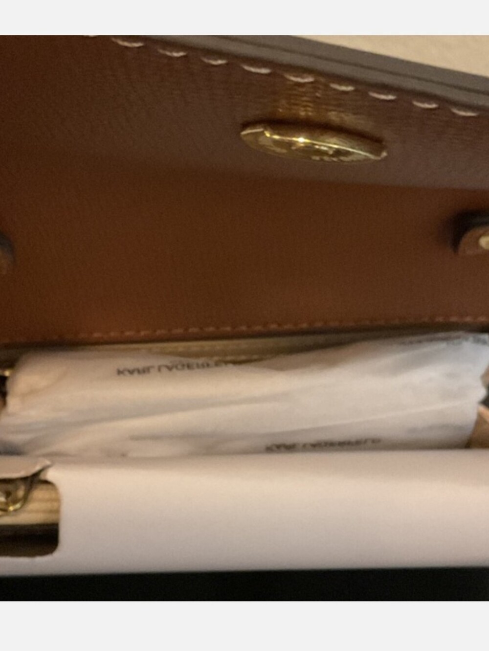 Karl Lagerfeld NIP Connie Monogram Crossbody Bag No Callouts 7.5in X 4in X 2in - Picture 6 of 7
